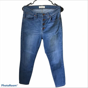 Madewell 9 inch high riser Skinny Skinny Crop, 29